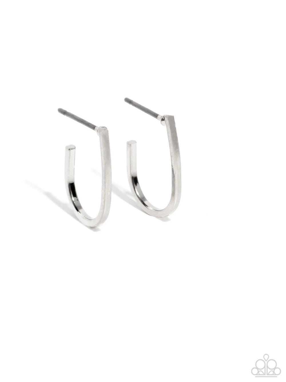 Admirable Arches Silver Hoop Earrings